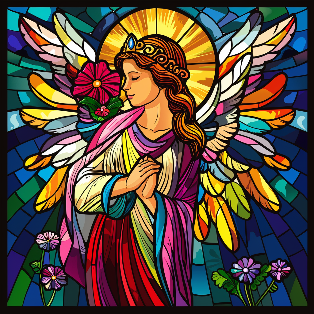 Bright Feather Wing Abstract Angel Diamond Art Kit