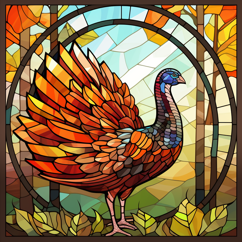 Abstract Turkey Circle Diamond Art Kit