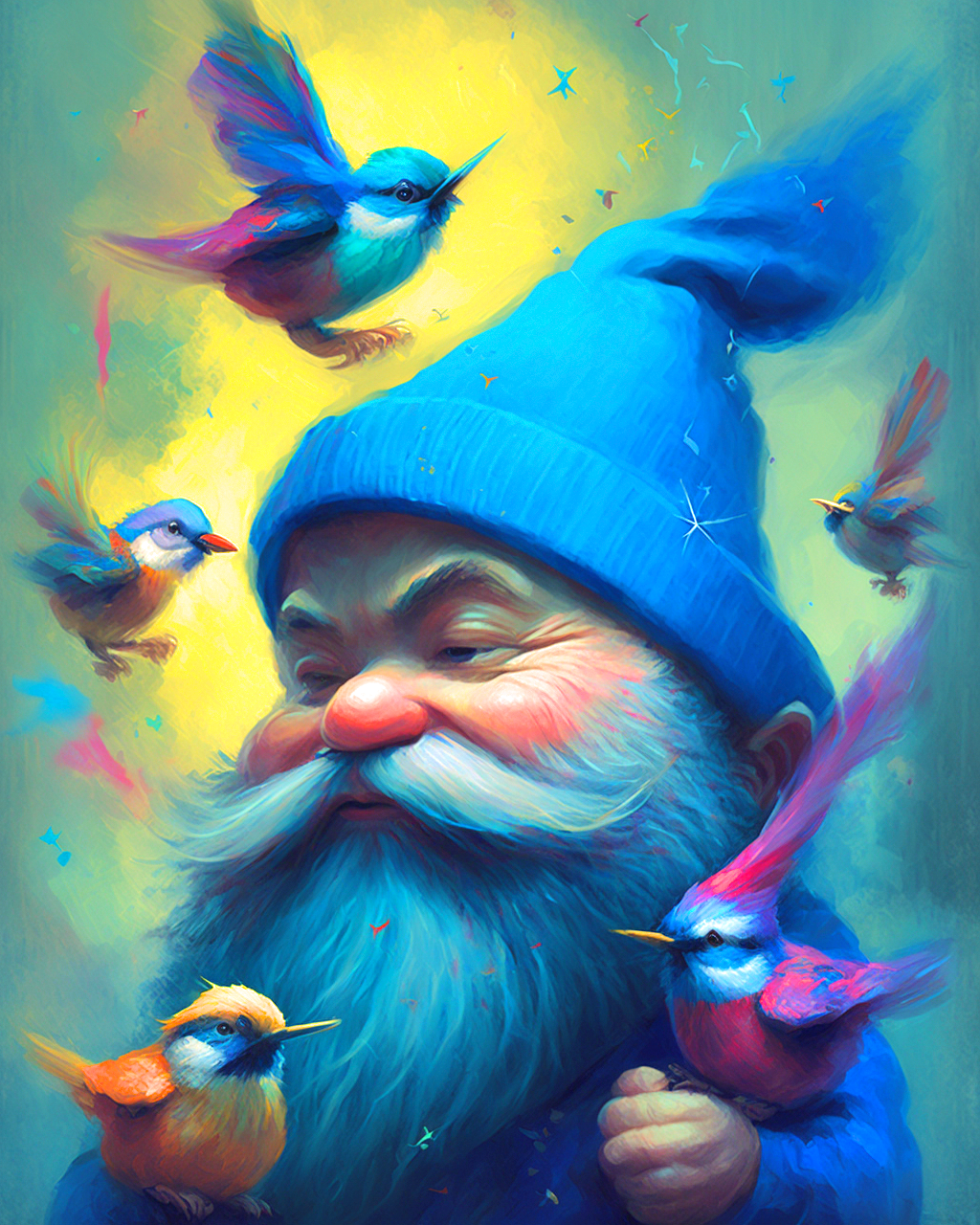 Bird Gnome Diamond Art Kit