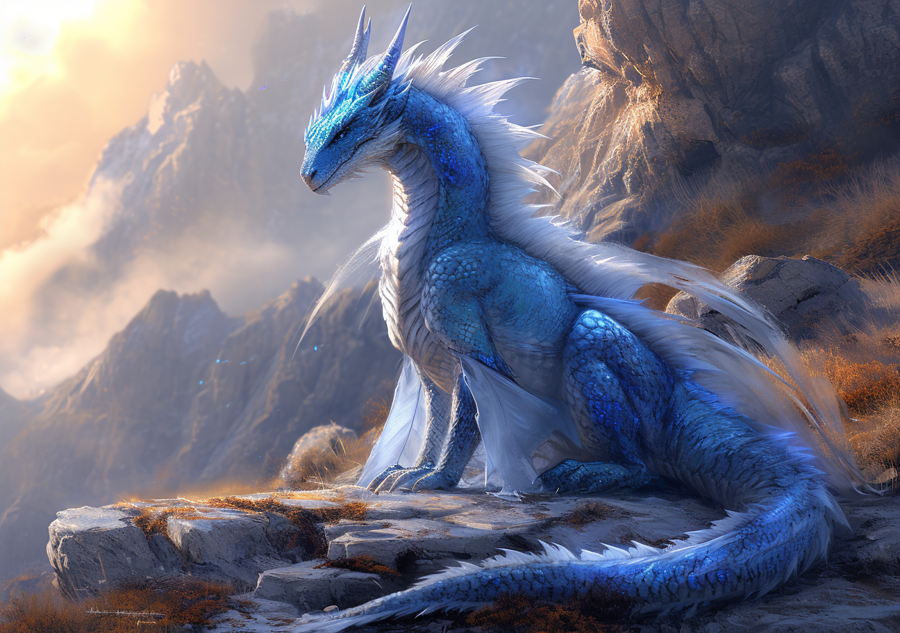 Blue White Dragon Diamond Art Kit