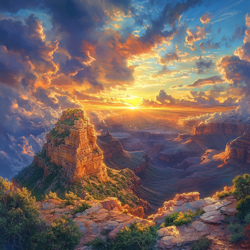 Desert Canyon Sunset Diamond Art Kit