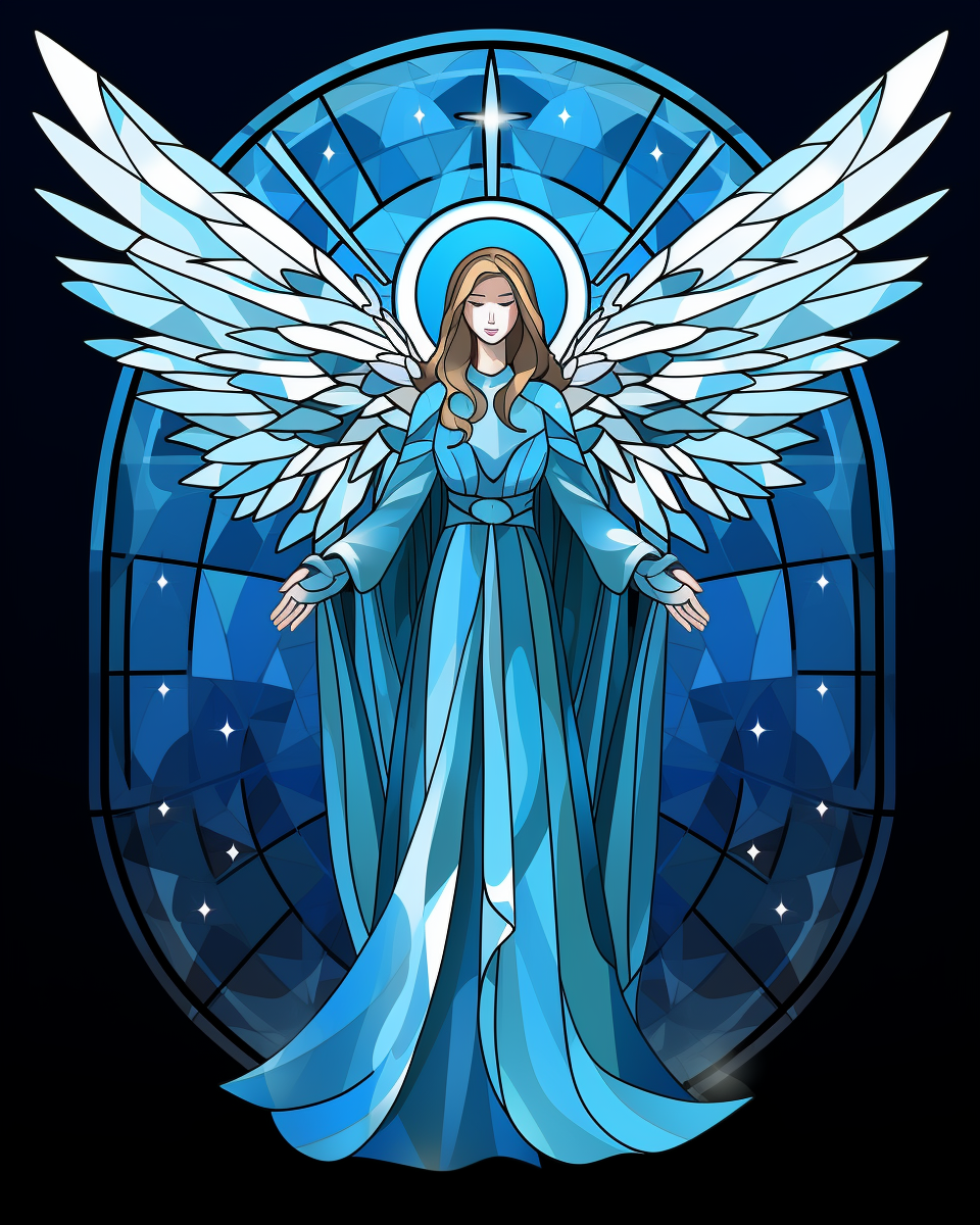 Shining Star Blue Dress Angel Diamond Art Kit