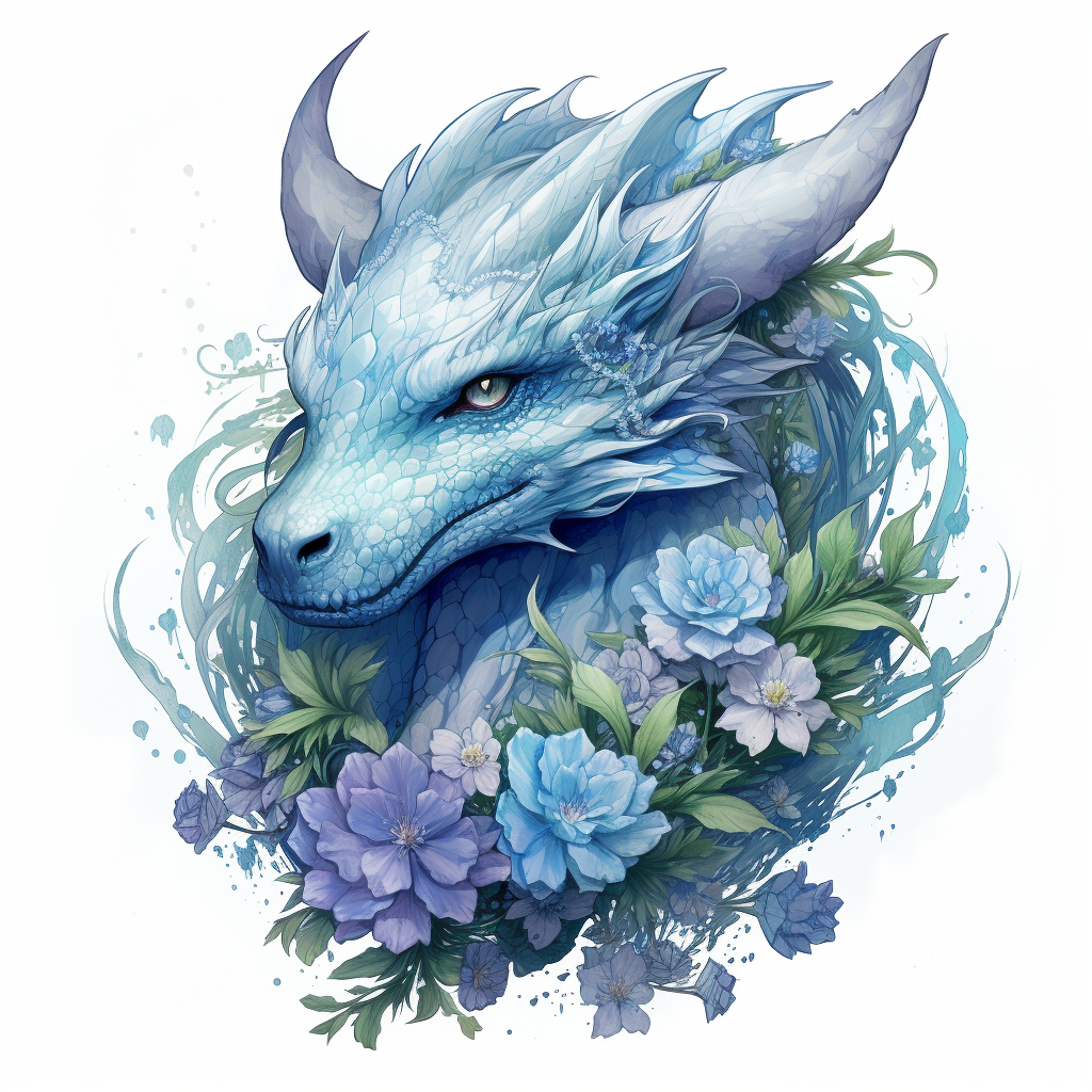 Flowers And Ice Bluedragon Diamond Art Kit