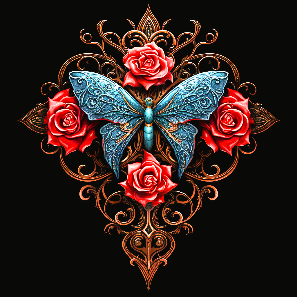 Blue Butterfly Diamond Diamond Art Kit