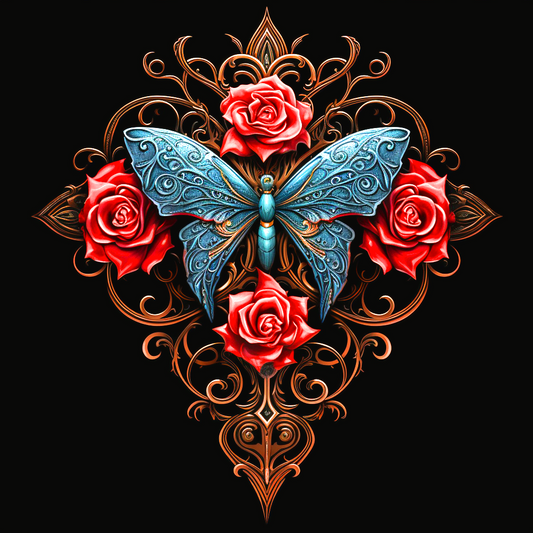 Blue Butterfly Diamond Diamond Art Kit