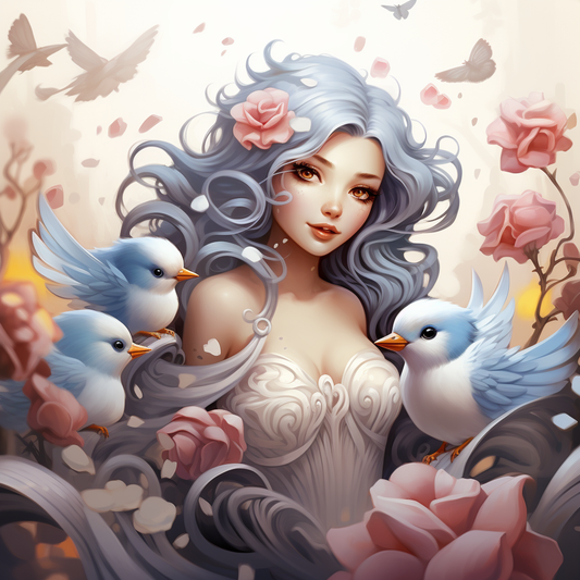 Bluebird Girl Diamond Art Kit
