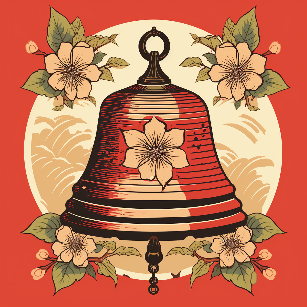 Peach Flower Bell Diamond Art Kit