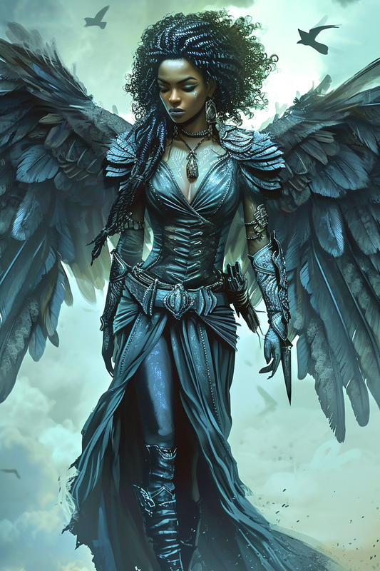 Dark Warrior Angel Diamond Art Kit