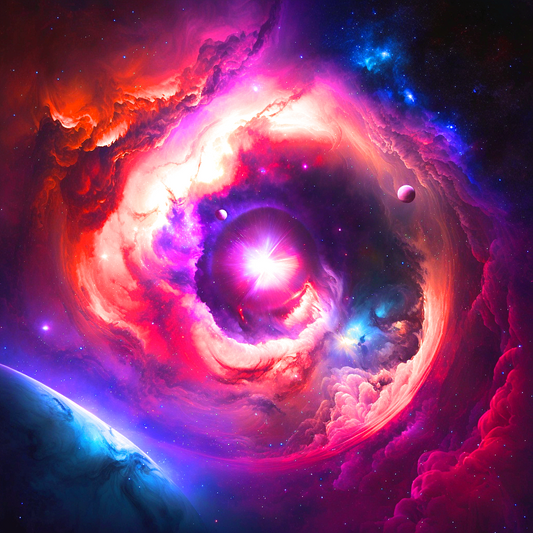 Pink Star Galaxy Diamond Art Kit