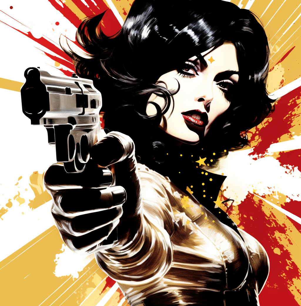 Woman With A Gun Diamond Art Kit