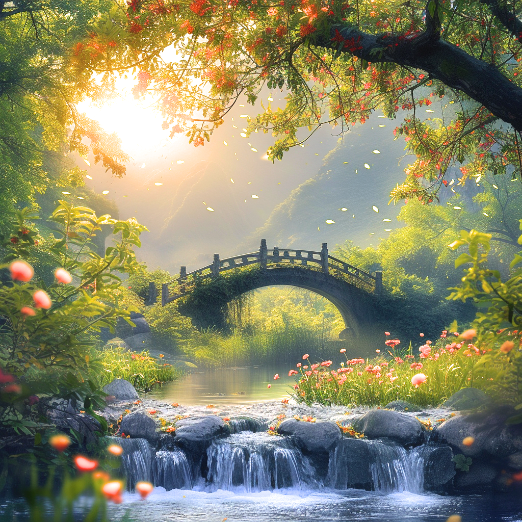 Sun Setting Bridge Diamond Art Kit