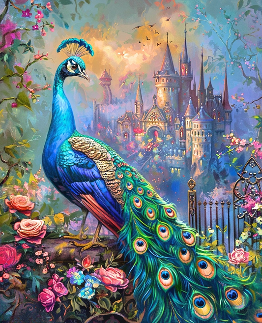 Stonewall Castle Peacock Diamond Art Kit