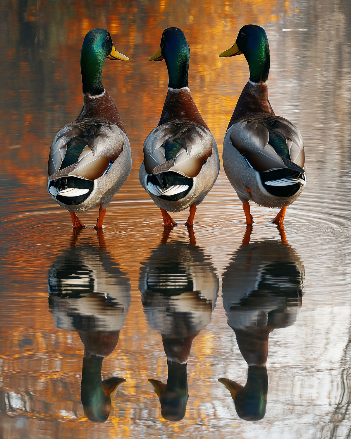 Three Mallard Ducks Diamond Art Kit
