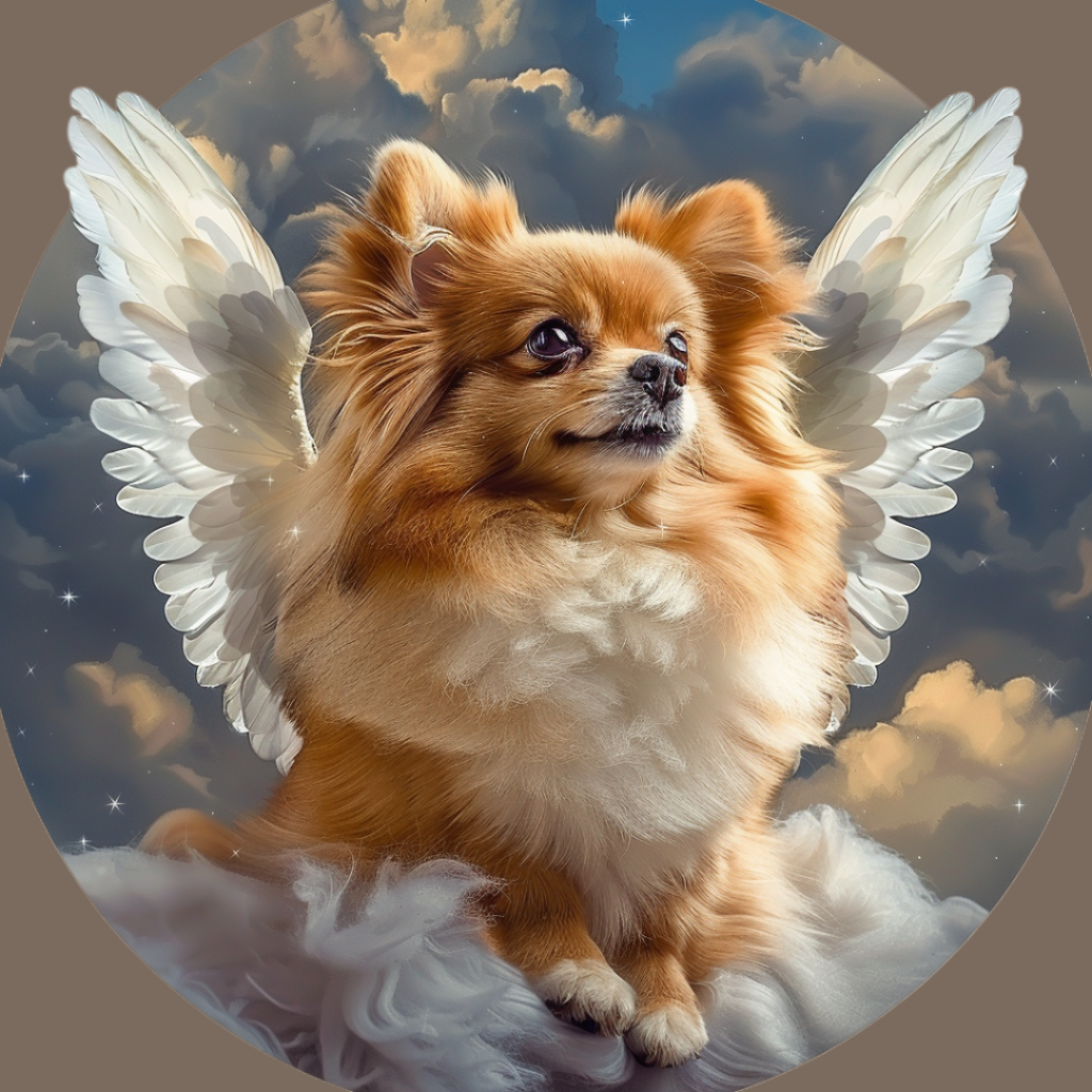 Angel Pomeranian Diamond Art Kit