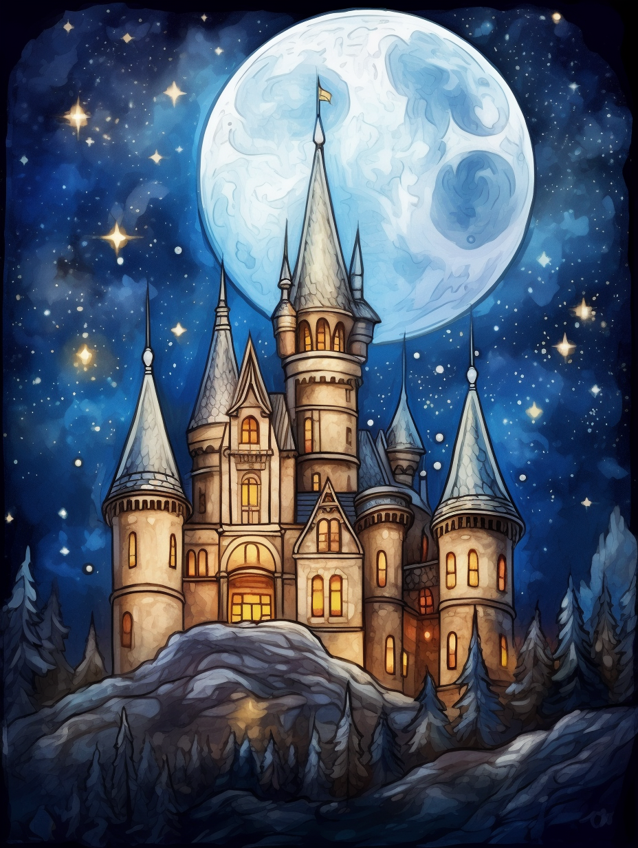 Bluemoon Castle Diamond Art Kit