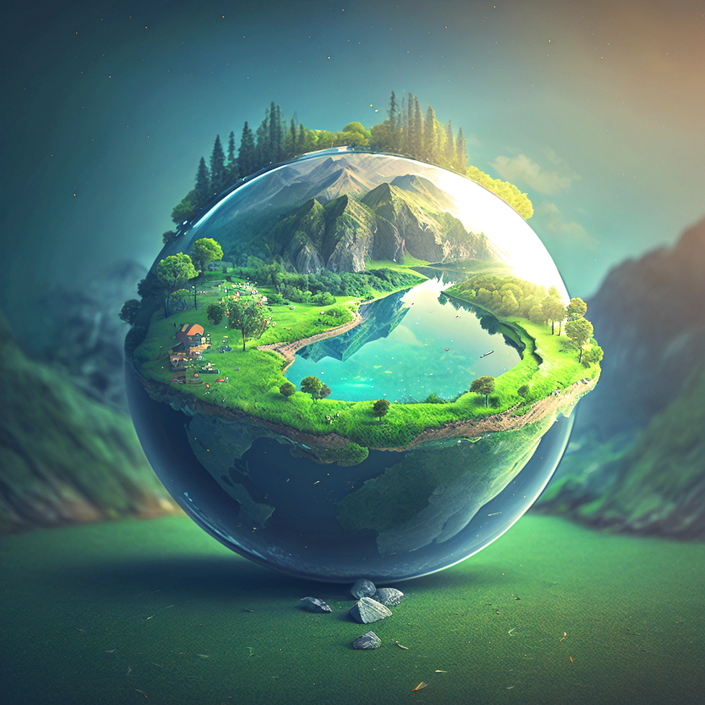 Lake Sphere Diamond Art Kit