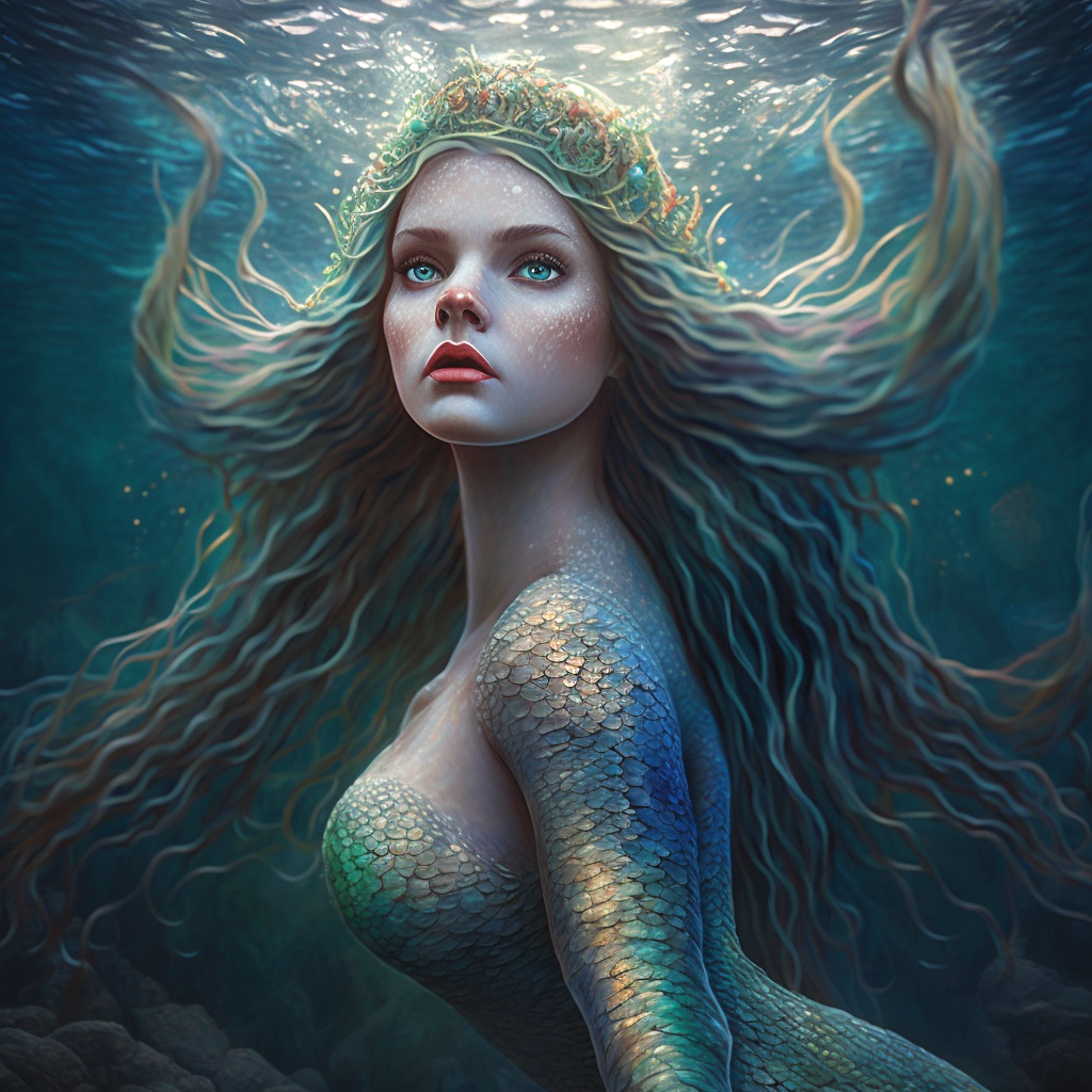 Mermaid Face Diamond Art Kit