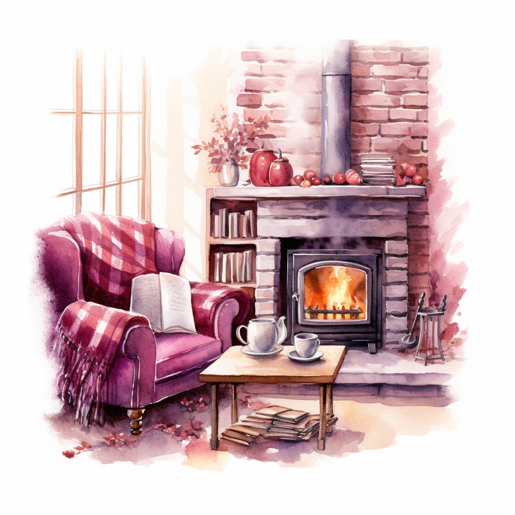 Chair By The Fire Diamond Art Kit
