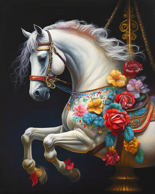 Flowers Whitehorse Diamond Art Kit