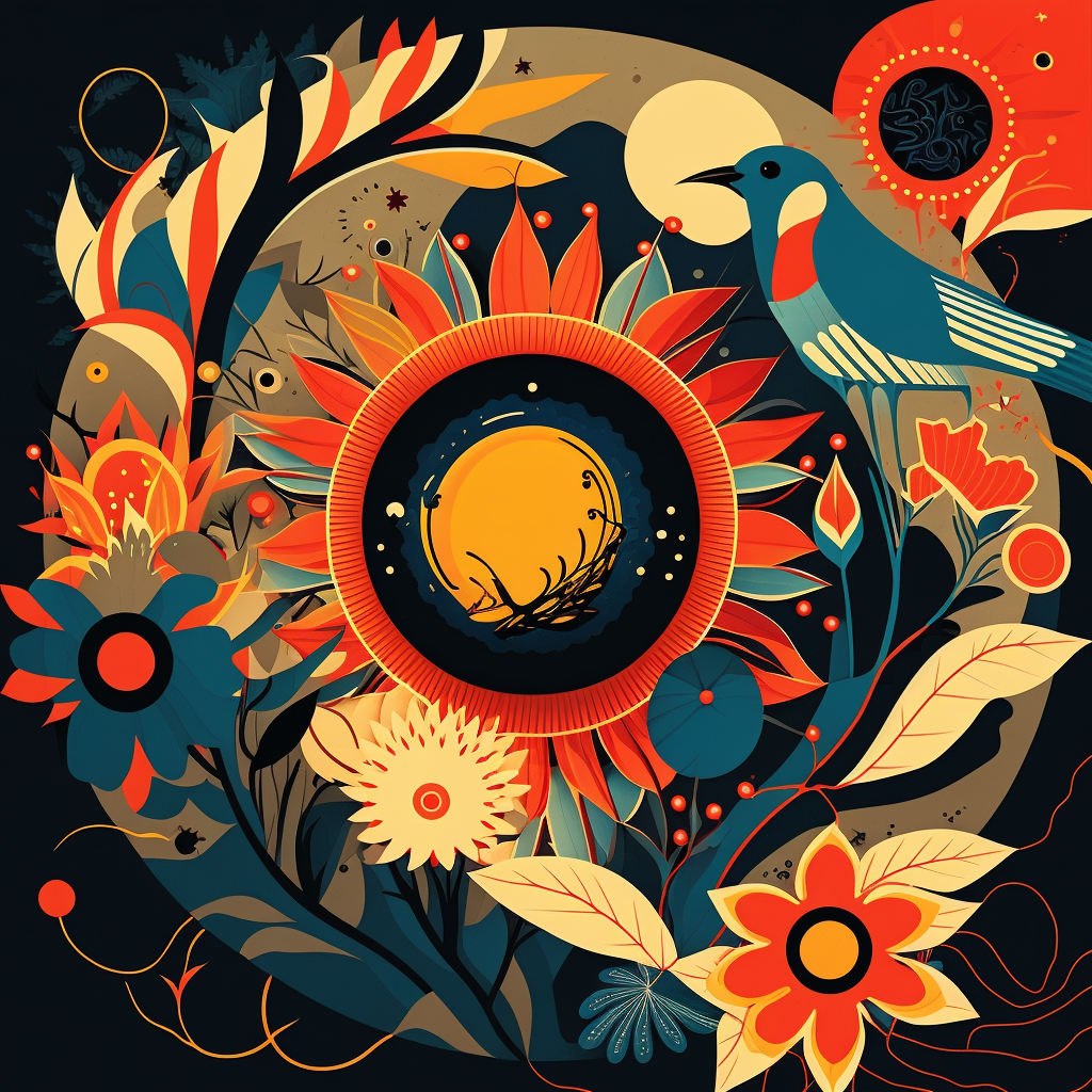 Abstract Sunflowers Diamond Art Kit