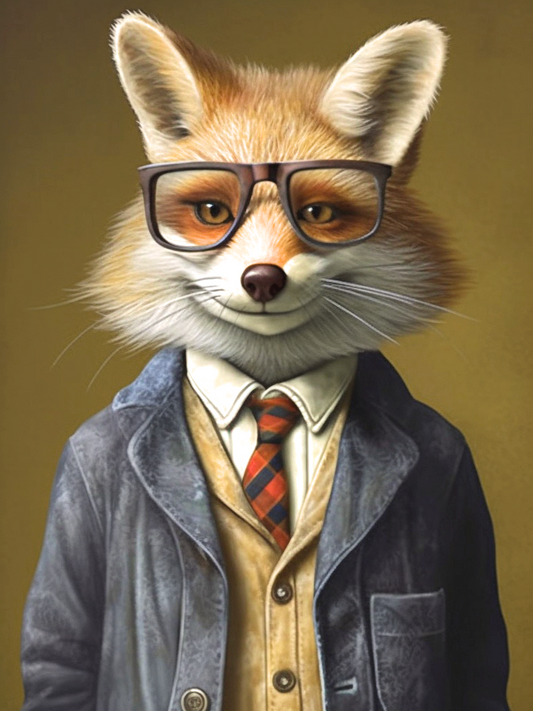 Intelligent Fox Diamond Art Kit