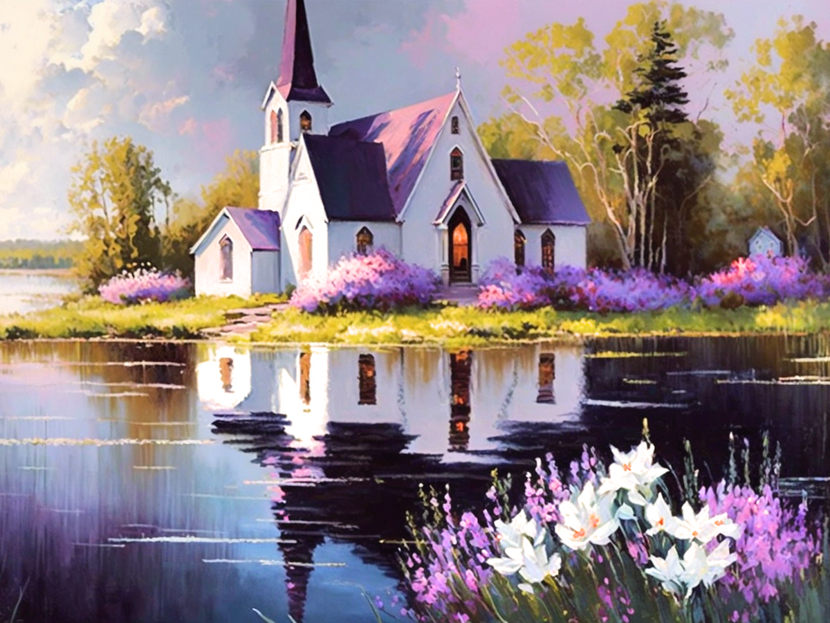 Purple Flower Whitechurch Diamond Art Kit