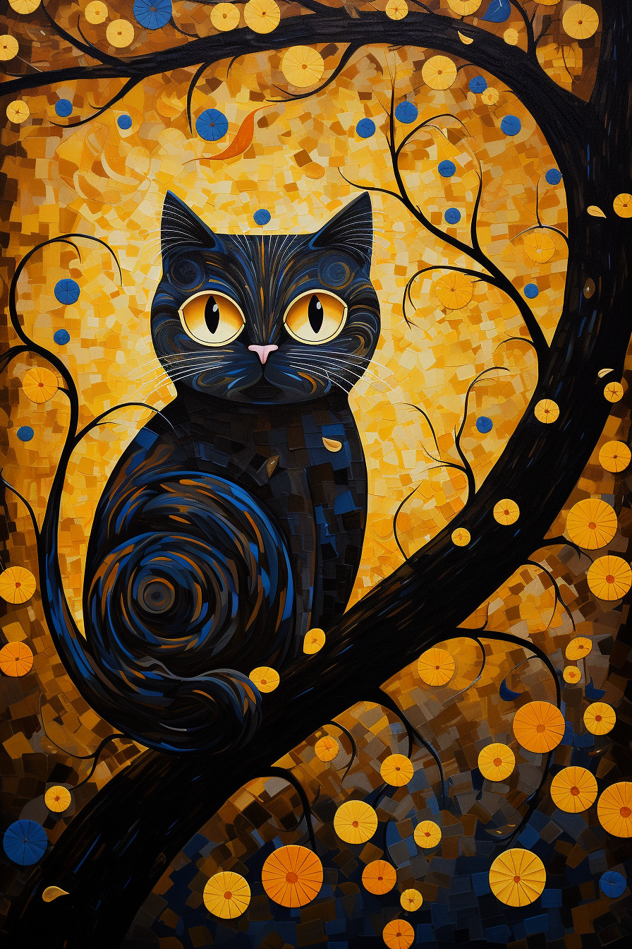 Yellow Eye Abstract Cat Diamond Art Kit