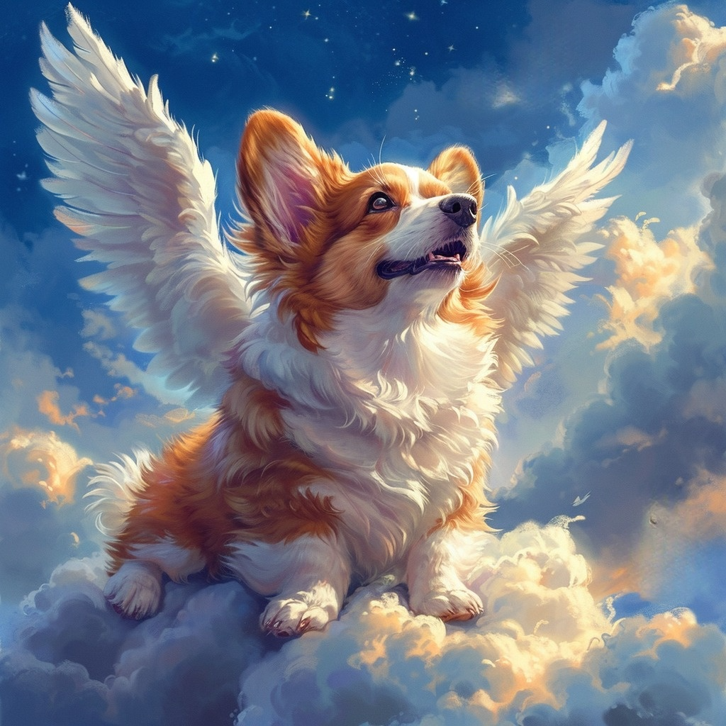 Angel Corgi Diamond Art Kit