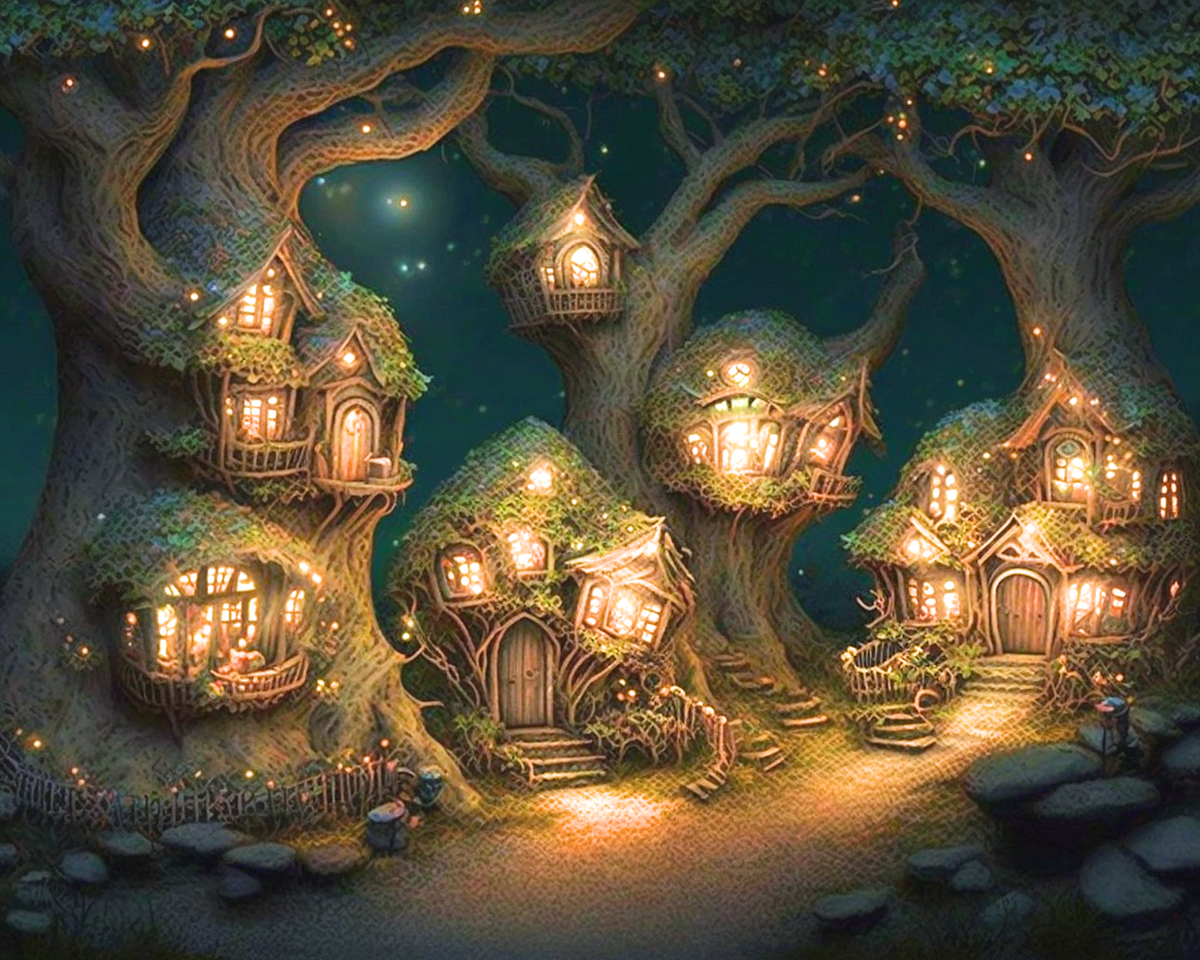 Homes In The Trees Diamond Art Kit