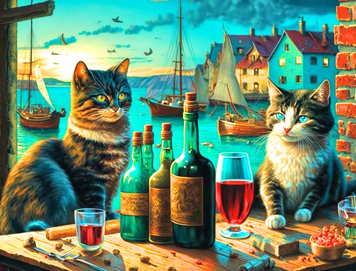 Harbor Cats Diamond Art Kit