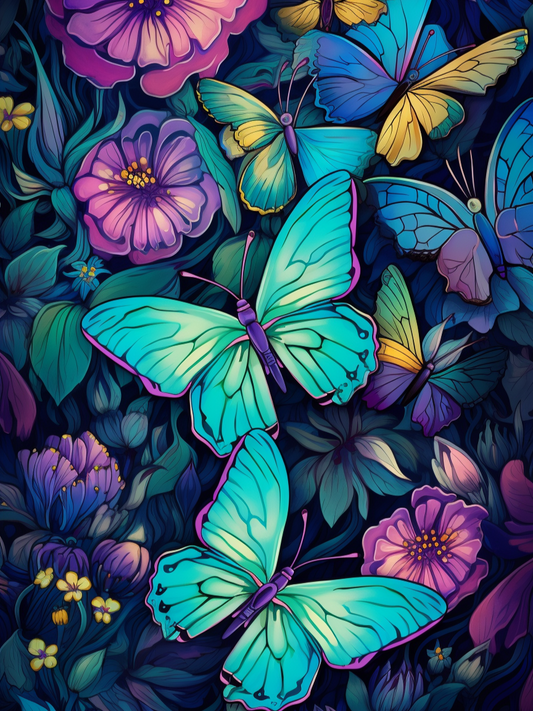Hidden Butterflies Diamond Art Kit