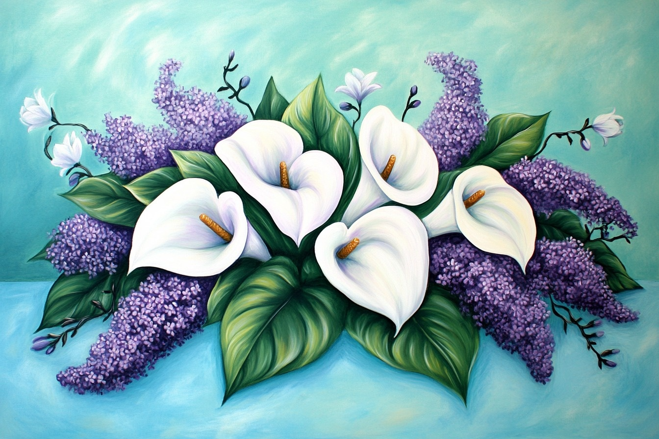 Call A Lilies Lilacs Diamond Art Kit
