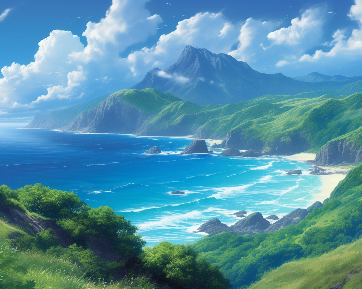 Sea Mountain Landscape Diamond Art Kit