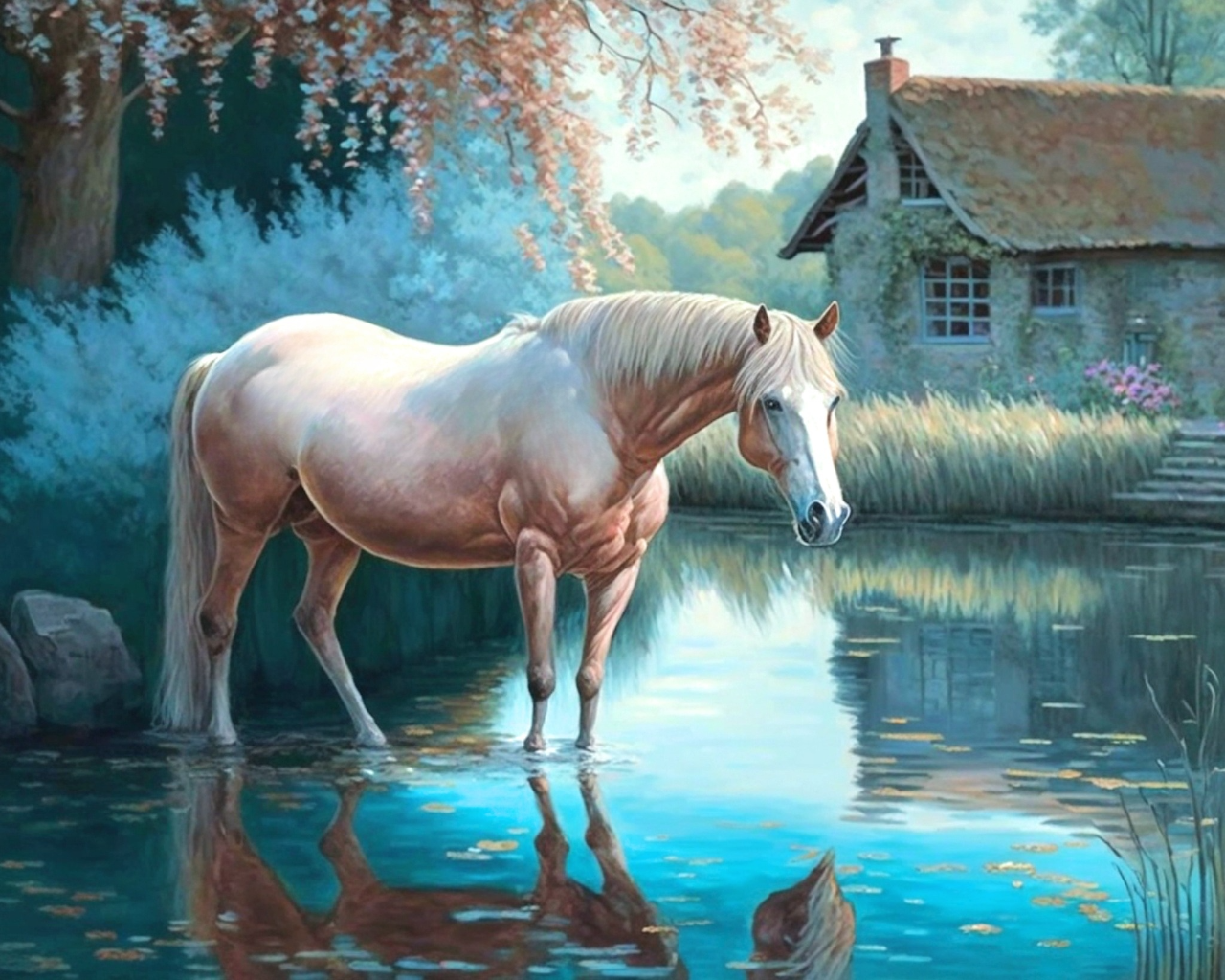 Whitehorse Water Diamond Art Kit