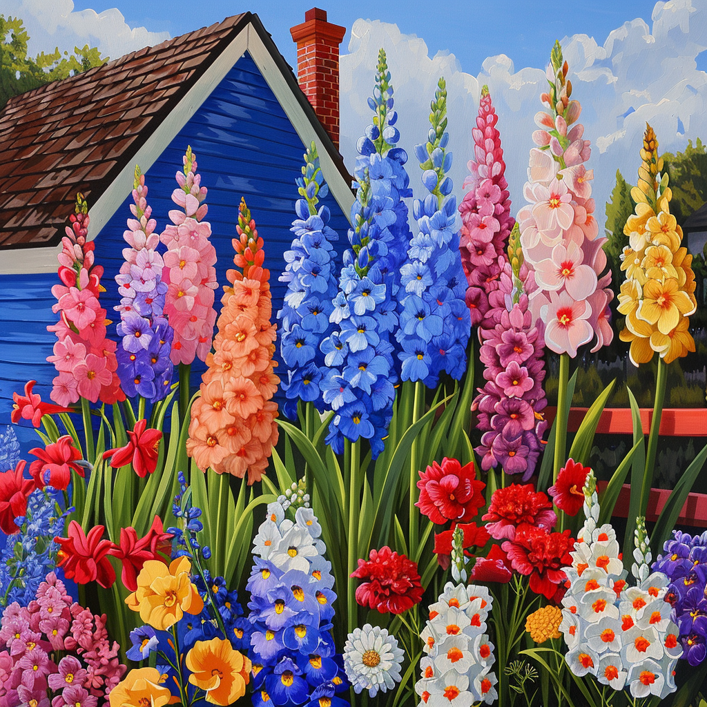 Spring Glad Iola Garden Diamond Art Kit