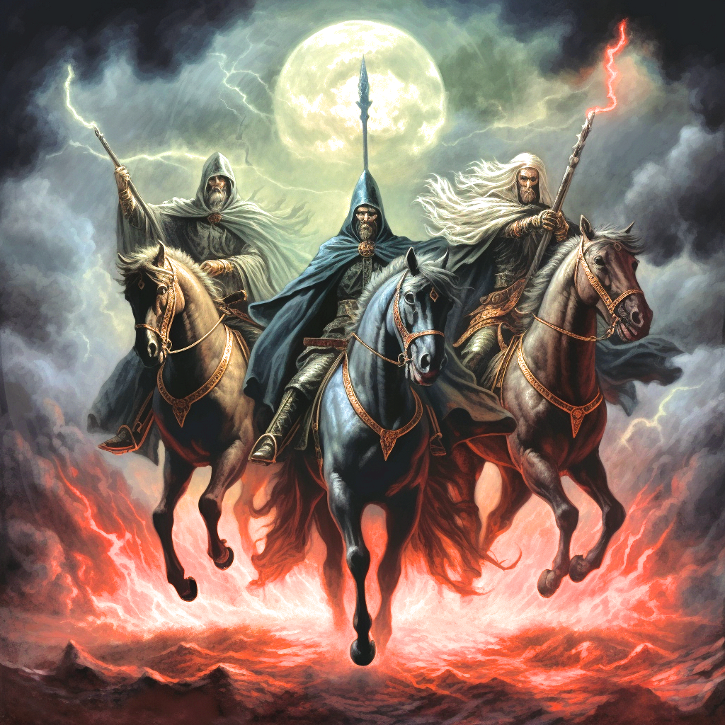 Three Hooded Horseman Diamond Art Kit