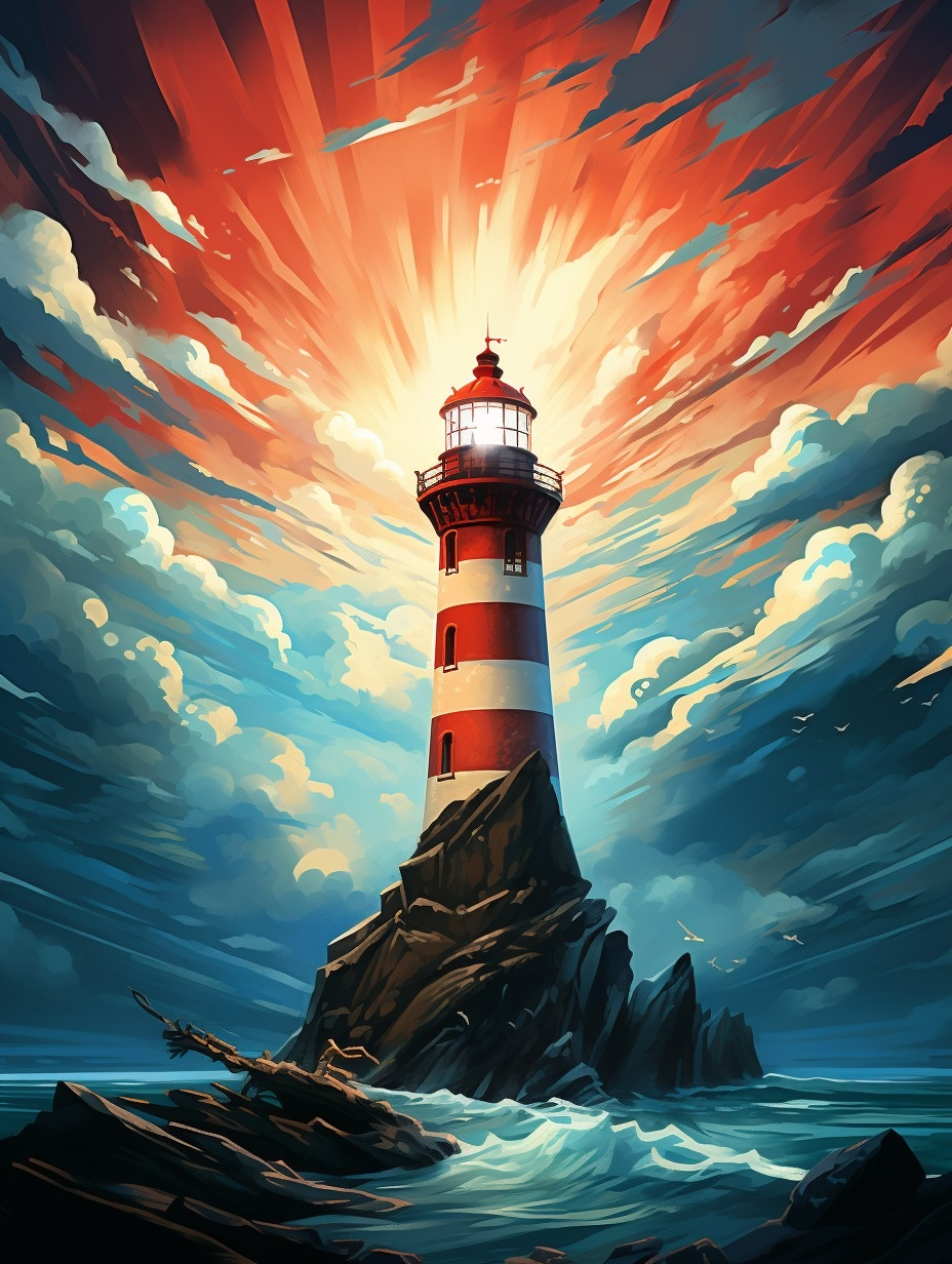 Red Skylight House Diamond Art Kit