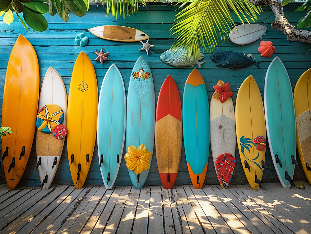 Row Of Surfboards Diamond Art Kit