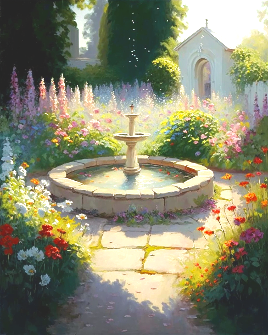 Tal Flower Fountain Diamond Art Kit