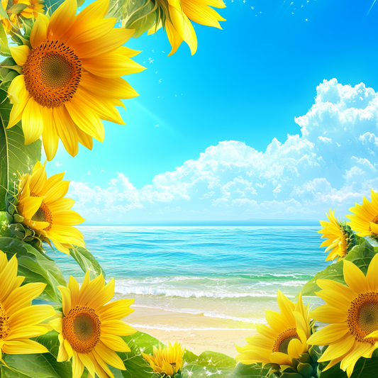 Sunflower Beach Diamond Art Kit