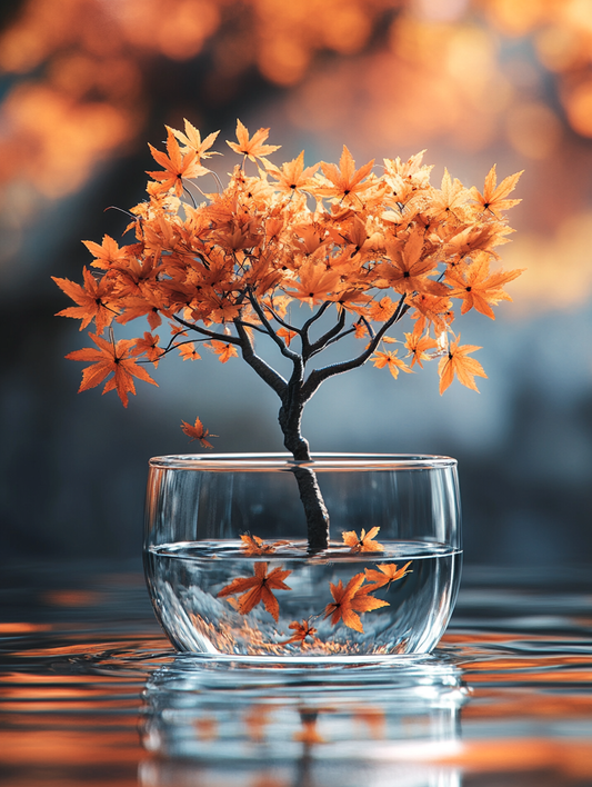 Small Glass Vase Tree Diamond Art Kit