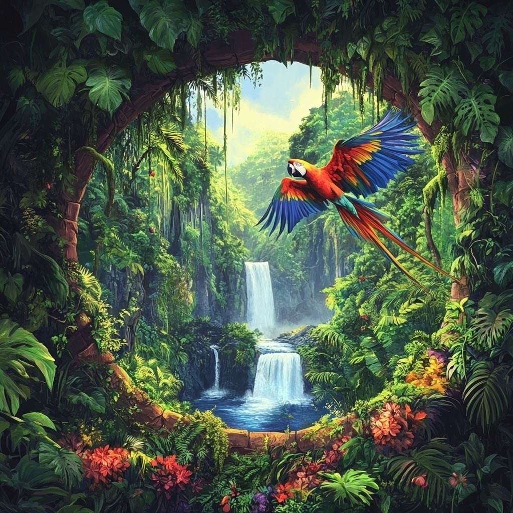 Entry To The Jungle Diamond Art Kit
