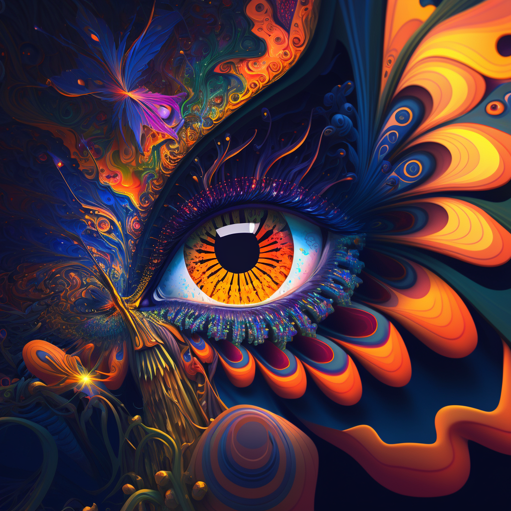 Abstract Yellow Eye Diamond Art Kit