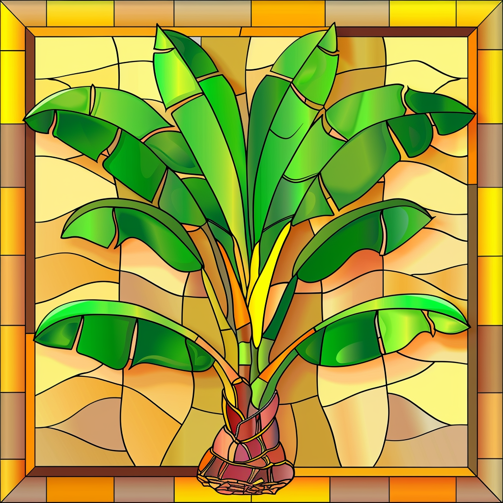 Tropical Tree Abstract Diamond Art Kit