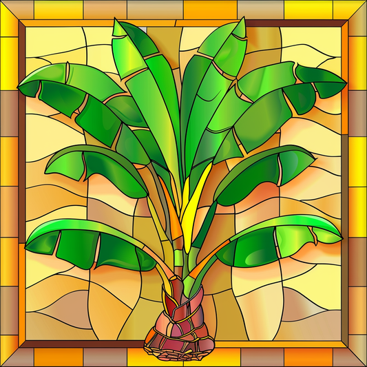 Tropical Tree Abstract Diamond Art Kit