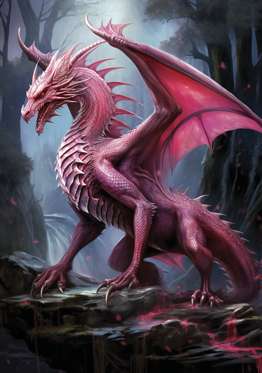 Red Dragon Forest Diamond Art Kit