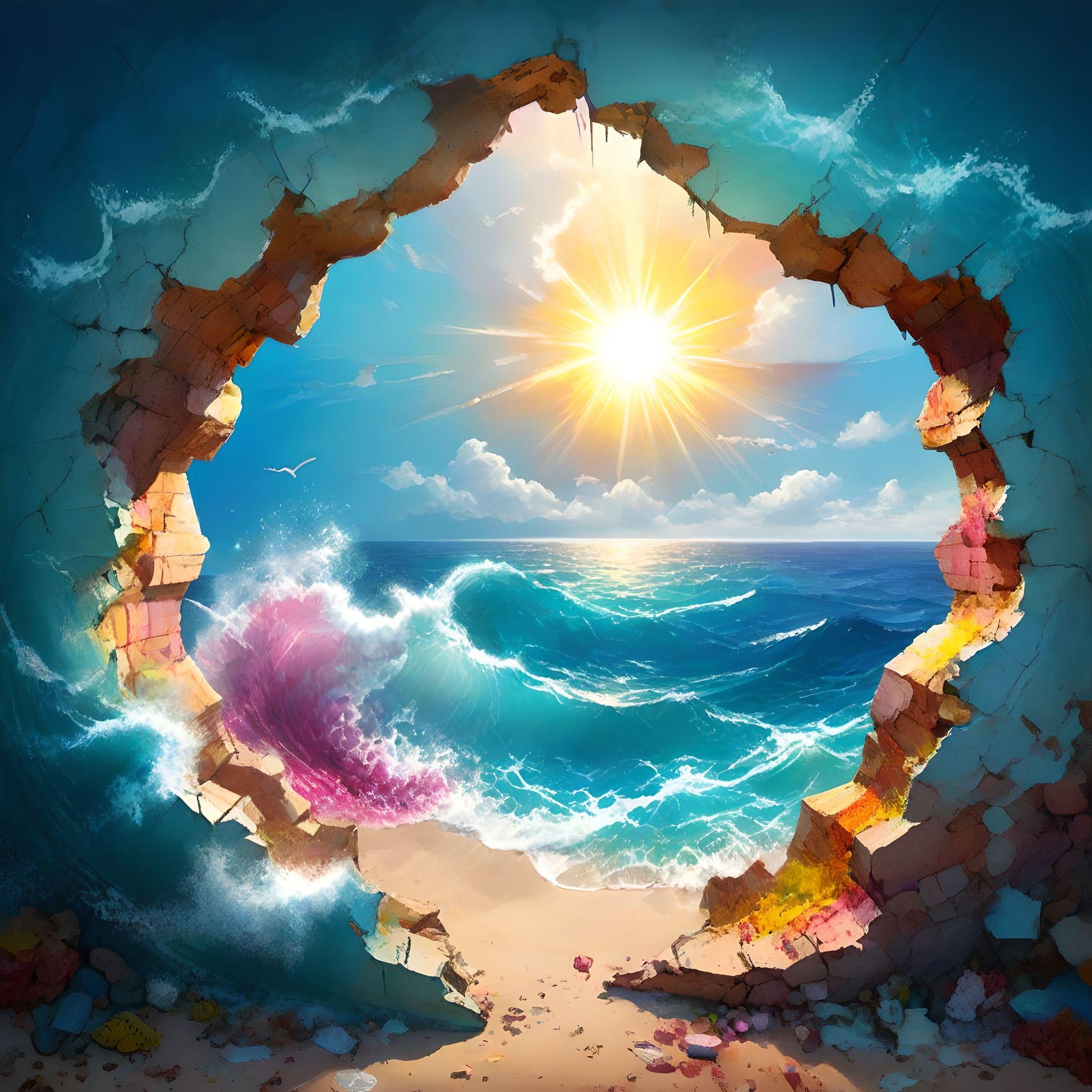Hole To The Ocean Diamond Art Kit