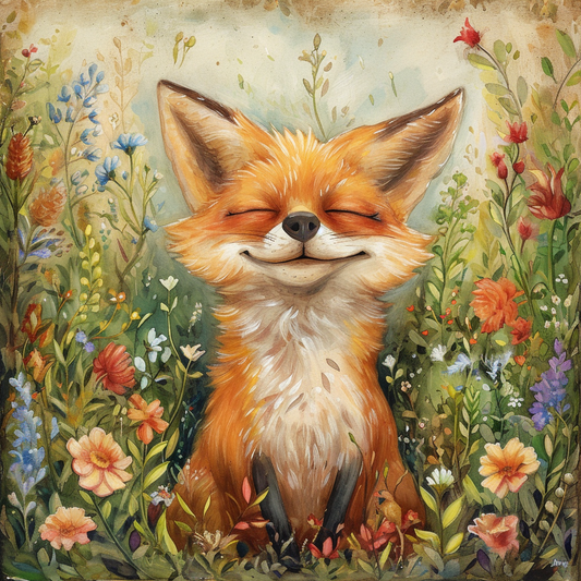 Happy Fox Diamond Art Kit