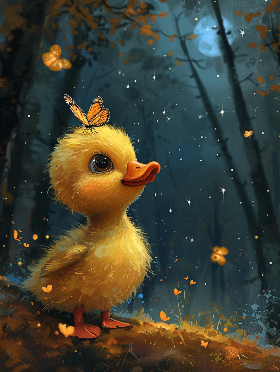 Duckling And Butterfly Diamond Art Kit