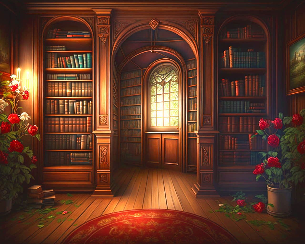 Library Window Diamond Art Kit